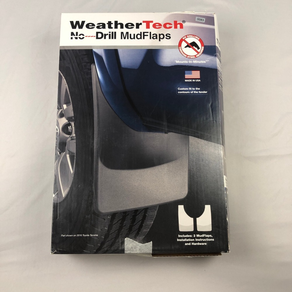WeatherTech No-Drill MudFlaps Black Custom Fit 2011-22 Dodge Durango 120124